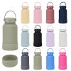 Drinkware | Casual Solid Color Stainless Steel Silica Gel Water Bottles 1 Piece 650ml Drinkware 650ml