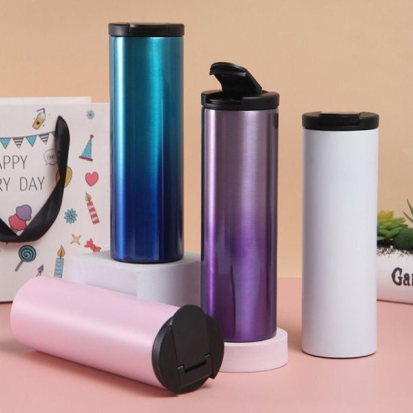 Drinkware | Casual Solid Color Stainless Steel Thermos Cup 1 Piece 500ml Drinkware 500ml