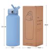 Drinkware | Casual Solid Color Stainless Steel Thermos Cup 1L Drinkware 1L