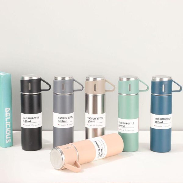 Drinkware | Casual Solid Color Stainless Steel Thermos Cup 500ml Drinkware 500ml