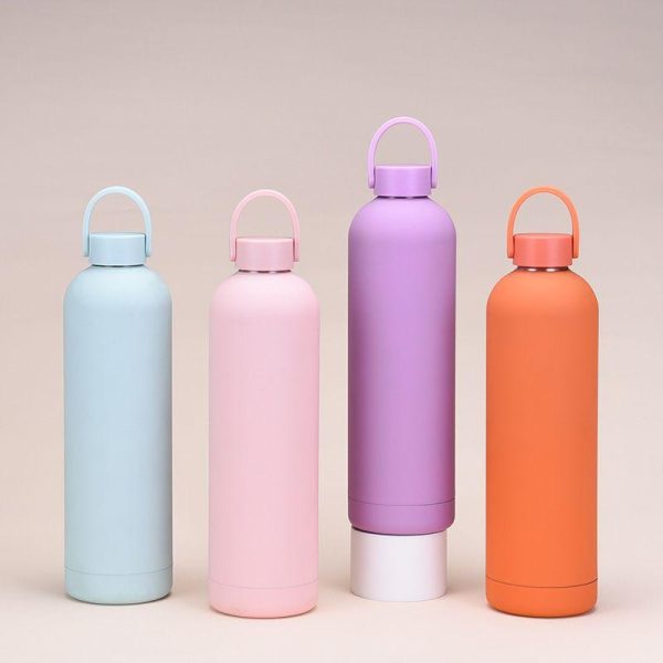 Drinkware | Casual Solid Color Stainless Steel Water Bottles 1 Piece 1000Ml Drinkware 1000Ml