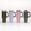 Drinkware | Casual Solid Color Stainless Steel Water Bottles 40oz Drinkware 40oz