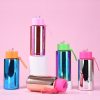 Drinkware | Chinoiserie Casual Vacation Multicolor Stainless Steel Water Bottles 1 Piece 1 Liter Drinkware 1 Liter