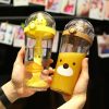 Drinkware | Cute Cartoon Plastic Water Bottles 1 Piece 401-500ml Drinkware 401-500ml