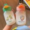 Drinkware | Cute Duck Portable Straw Small Plastic Cup 300ml Drinkware 300mL