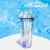 Drinkware | Cute Letter Plastic Water Bottles 1 Piece 420ml Drinkware 420ml