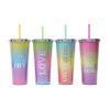 Drinkware | Cute Multicolor Letter Abs Water Bottles 1 Piece 710ml Drinkware 710ml