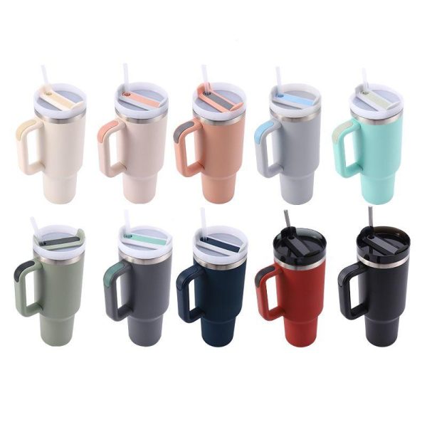 Drinkware | Cute Solid Color Stainless Steel Water Bottles 1 Piece 30oz Drinkware 30oz