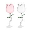 Drinkware | Elegant Plant Glass Glass Wine Glass 1 Piece Drinkware Drinkware