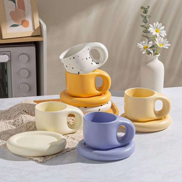 Drinkware | Elegant Solid Color Ceramics Mug 1 Piece 400Ml Drinkware 400Ml