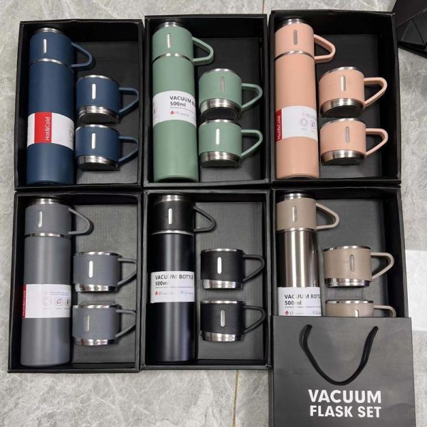 Drinkware | Retro Solid Color Stainless Steel Water Bottles 1 Set 500ml Drinkware 500ml