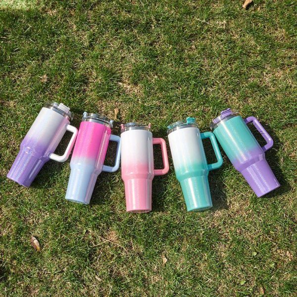 Drinkware | Vacation Tie Dye Stainless Steel Water Bottles 1 Piece 40oz Drinkware 40oz