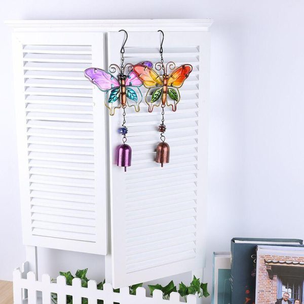 Wall Art | Cartoon Style Butterfly Metal Wind Chime Wall Art Bubble Bag Nude Home Decor Bubble Bag Nude