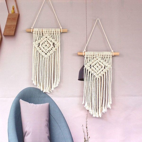 Wall Art | Casual Classical Vacation Solid Color Cotton Wall Hanging Small Size 6 [20 * 30cm]] Home Decor Small Size 6 [20 * 30cm]]