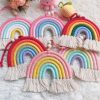 Wall Art | Casual Rainbow Yarn Pendant 6 Little Rainbow No. 1 Home Decor 6 Little Rainbow No. 1