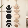 Wall Art | Casual Simple Style Semicircle Round Moon Wood Pendant Home Decor Wall Art