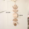 Wall Art | Casual Simple Style Semicircle Round Moon Wood Pendant Home Decor Wall Art