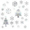 Wall Art | Casual Snowflake Pvc Wall Sticker Wall Art Laser Christmas Snowflake Tree Home Decor Laser Christmas Snowflake Tree