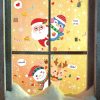 Wall Art | Christmas Cartoon Penguin Santa Claus Elk Pvc Window Stickers Door Sticker 20*29cm*4pcs Home Decor 20*29cm*4pcs