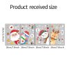 Wall Art | Christmas Cartoon Penguin Santa Claus Elk Pvc Window Stickers Door Sticker 20*29cm*4pcs Home Decor 20*29cm*4pcs