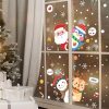 Wall Art | Christmas Cartoon Penguin Santa Claus Elk Pvc Window Stickers Door Sticker 20*29cm*4pcs Home Decor 20*29cm*4pcs