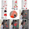 Wall Art | Christmas Snowman  Holiday Decoration Diy Cartoon Waterproof Magnetic Fridge Magnet Home Decor Wall Art