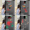 Wall Art | Christmas Snowman  Holiday Decoration Diy Cartoon Waterproof Magnetic Fridge Magnet Home Decor Wall Art