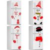 Wall Art | Christmas Snowman  Holiday Decoration Diy Cartoon Waterproof Magnetic Fridge Magnet Home Decor Wall Art