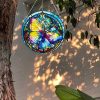 Wall Art | Classic Style Round Dragonfly Butterfly Arylic Pendant Style 1 Home Decor Style 1