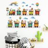 Wall Art | Cute Animal Train Pvc Wall Sticker 40*60cm Home Decor 40*60cm