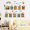 Wall Art | Cute Animal Train Pvc Wall Sticker 40*60cm Home Decor 40*60cm