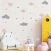 Wall Art | Cute Clouds Star Pvc Wall Sticker Wall Art 24*70cm Home Decor 24*70cm