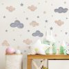 Wall Art | Cute Clouds Star Pvc Wall Sticker Wall Art 24*70cm Home Decor 24*70cm