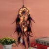 Wall Art | Dreamcatcher Metal Wind Chime Purple Feather without Light Home Decor Purple Feather without Light