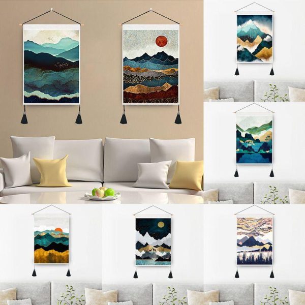 Wall Art | Elegant Landscape Polyester Tapestry Artificial Decorations 35x50cm Home Decor 35x50cm