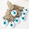 Wall Art | Ethnic Style Devil’S Eye Glass Linen Thread Pendant White Pearl White Eyes Home Decor Wall Art