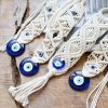 Wall Art | Ethnic Style Simple Style Devil’S Eye Cotton Thread Glass Pendant Wall Art Home Decor Wall Art