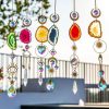 Wall Art | Fashion Crystal Rainbow Manufacturing Hanging Window Car Pendant Green Agate-Golden Series Home Decor Green Agate-Golden Series