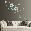 Wall Art | Fashion Flower Arylic Wall Sticker Jm385 Silver Home Decor Jm385 Silver