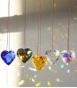 Wall Art | Lady Heart Shape Crystal Pendant Artificial Decorations Dark Red-30mm Home Decor Dark Red-30mm