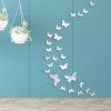 Wall Art | Pastoral Butterfly Arylic Wall Sticker Silver Home Decor Silver