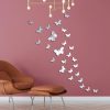 Wall Art | Pastoral Butterfly Arylic Wall Sticker Silver Home Decor Silver