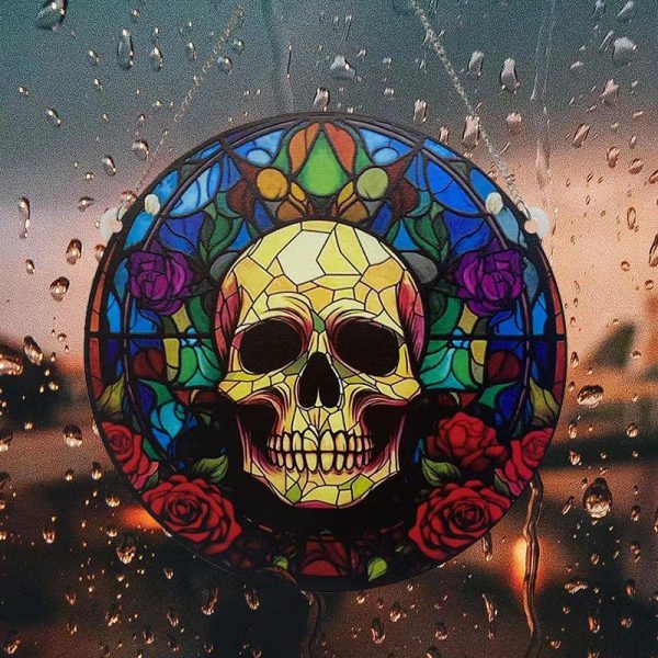 Wall Art | Punk Skull Arylic Pendant Skull Home Decor Skull