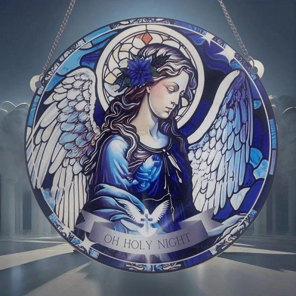 Wall Art | Retro Artistic Angel Arylic Pendant Artificial Decorations White Angel Home Decor Wall Art