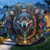 Wall Art | Retro Artistic Wolf Arylic Pendant Artificial Decorations Wolf Home Decor Wall Art