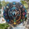 Wall Art | Retro Artistic Wolf Arylic Pendant Artificial Decorations Wolf Home Decor Wall Art