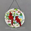 Wall Art | Retro Flower Arylic Pendant Flower Twin Birds Home Decor Flower Twin Birds