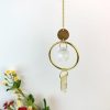 Wall Art | Simple Style Circle Crystal Metal Wind Chime Home Decor Wall Art