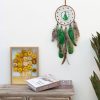 Wall Art | Star Moon Leather Rope Feather Iron Wind Chime Wall Art Home Decor Wall Art