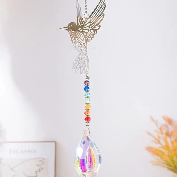 Wall Art | Streetwear Bird Stainless Steel Crystal Holiday Decorative Props Crystal Bird Home Decor Crystal Bird